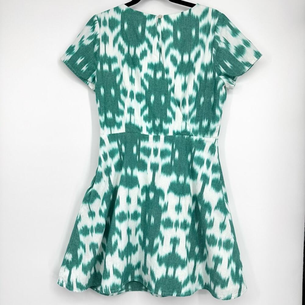 Vineyard Vines Green Ikat Dress Size 10‎ - Picture 8 of 10